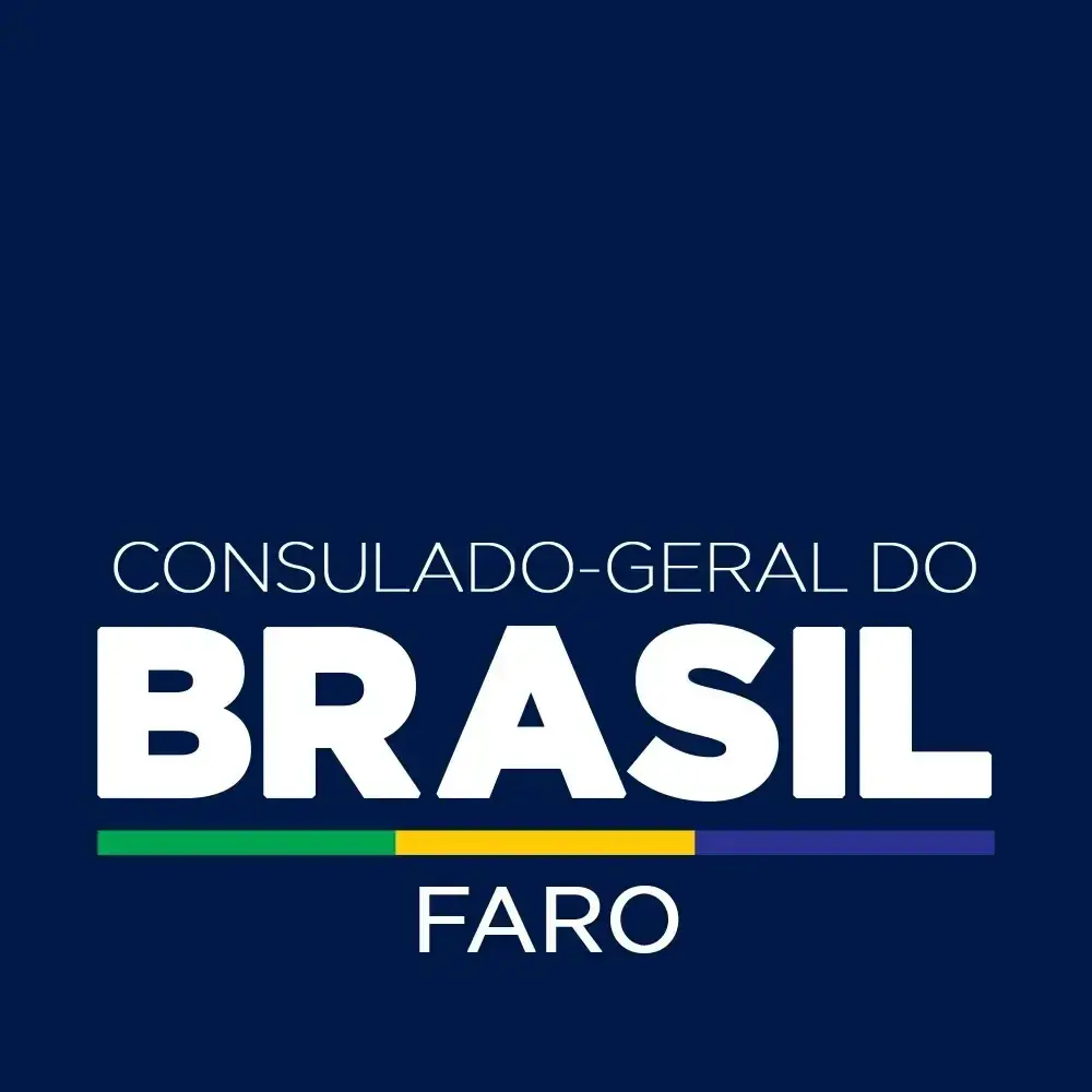 Logo de Consulado brasileiro no Faro